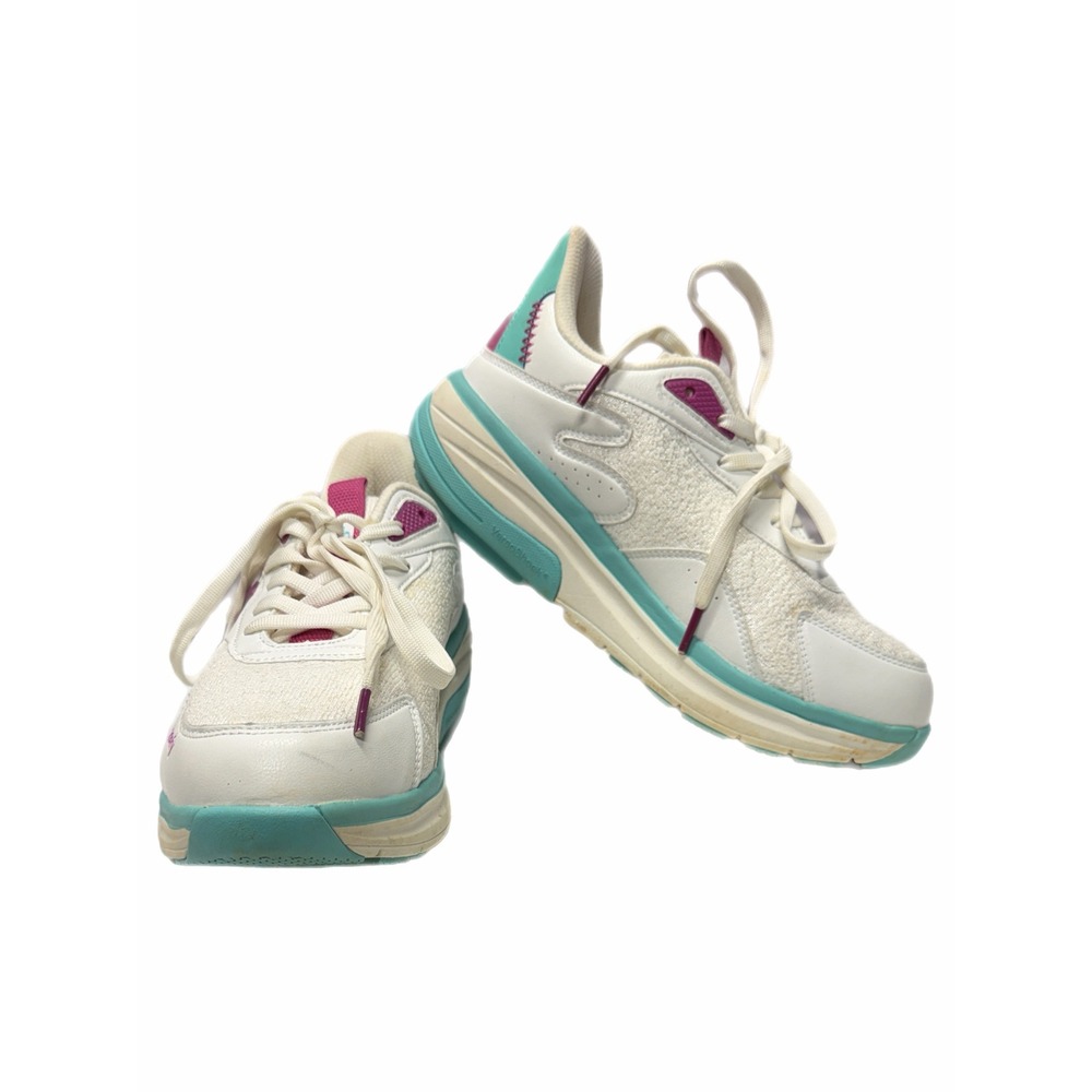 Gravity Defyer G-Defy Ion Womens 7.5 White Teal Pink Walking Shoes